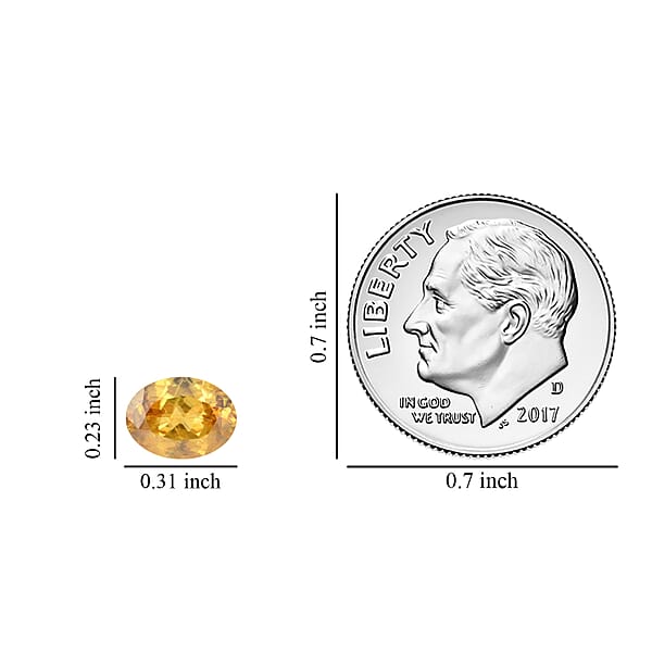 AAA Sphene (Ovl 8x6 Mm) 1.20 Ctw