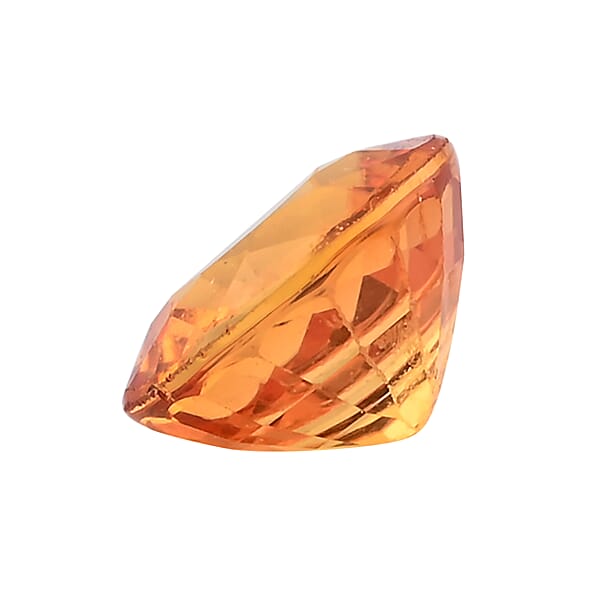 AAAA Amber Sapphire (Rnd 6 Mm) 1.00 Ctw