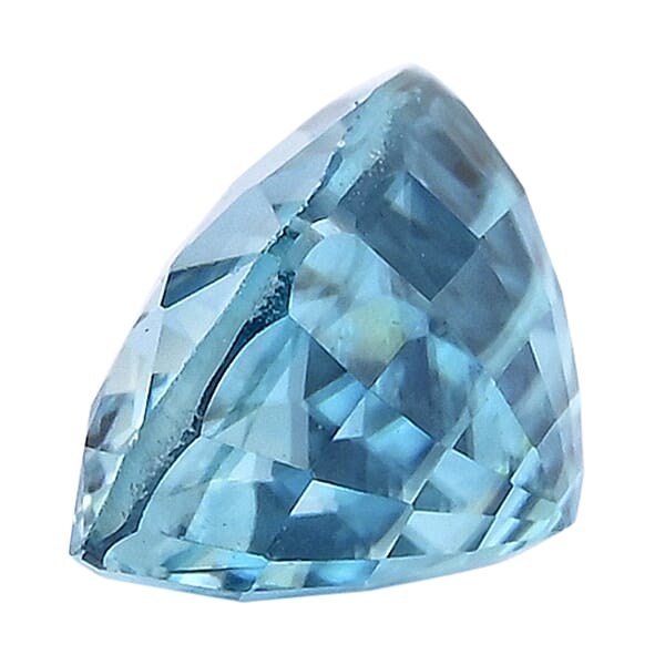 AAAA Blue Zircon (Cush 8x6 Mm) 2.70 Ctw