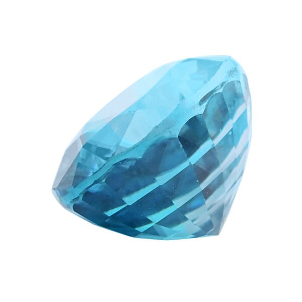 AAAA Blue Zircon (Ovl 8x6 Mm) 2.00 Ctw