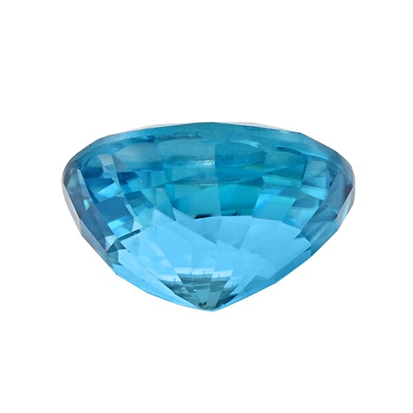 AAAA Blue Zircon (Ovl 8x6 Mm) 2.00 Ctw
