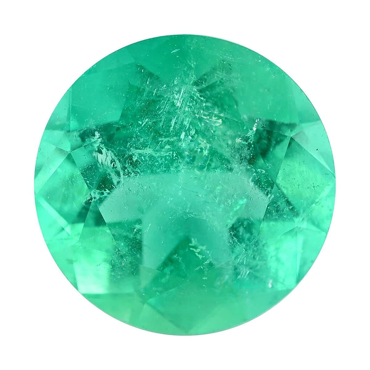 AAAA Gemfield Emerald (Rnd 6 mm) 0.70 ctw