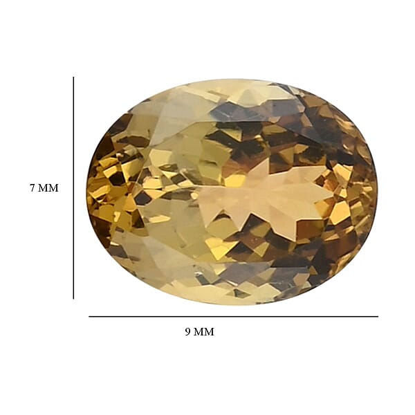 AAAA Golden Tanzanite (Ovl 9x7 Mm) 1.70 Ctw