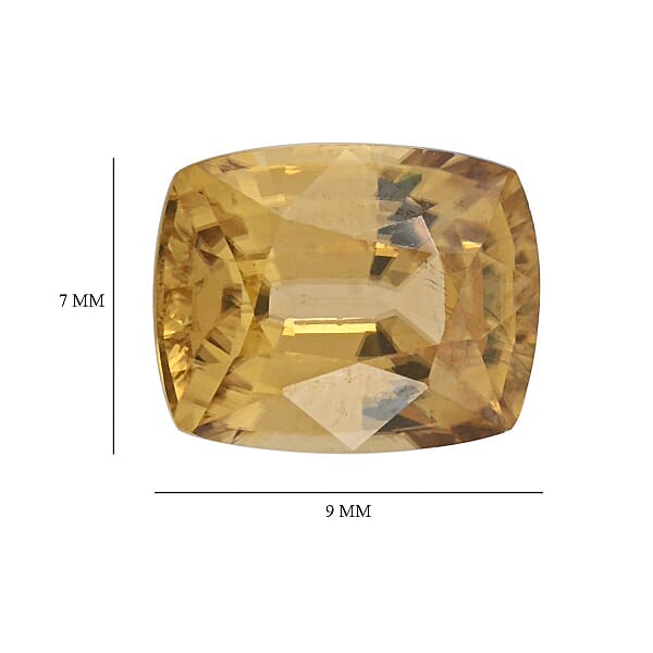 AAAA Golden Zircon (Cush 9x7 Mm) 3.00 Ctw