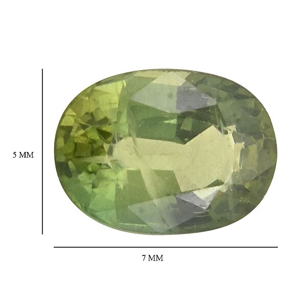 AAAA Green Sapphire (Ovl 7x5 Mm) 1.00 Ctw
