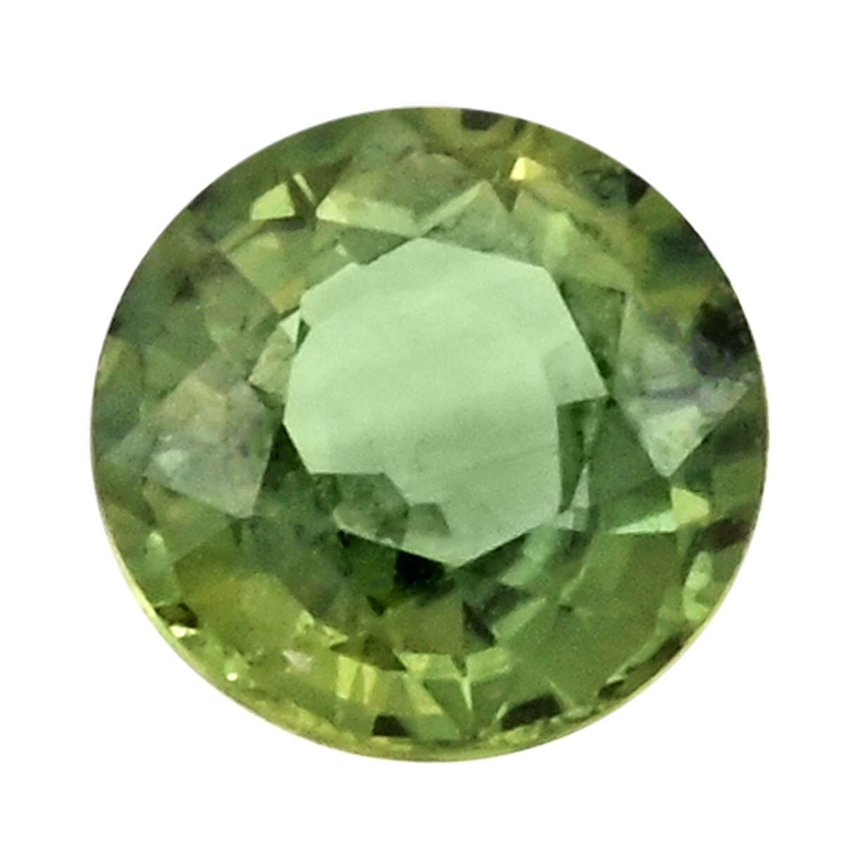 AAAA Green Sapphire (Rnd 6 Mm) 1.00 Ctw