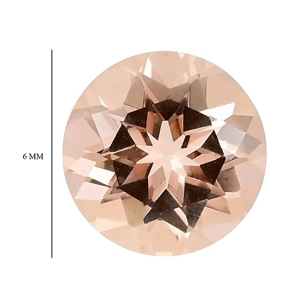 AAAA Marropino Morganite (Rnd 6 Mm) 0.50 Ctw