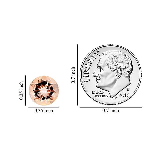 AAAA Marropino Morganite (Rnd 9 Mm) 2.20 Ctw