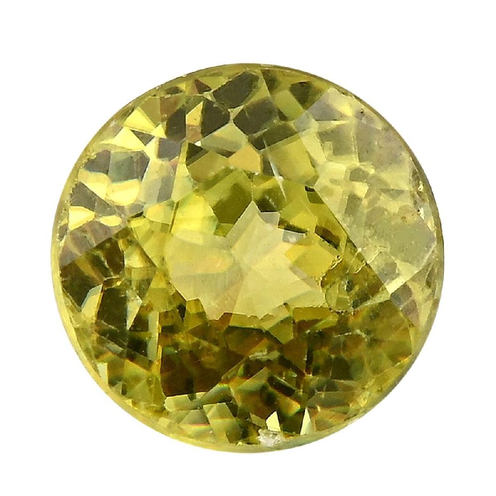 AAAA Sava Sphene (Rnd 6 mm) 0.90 ctw