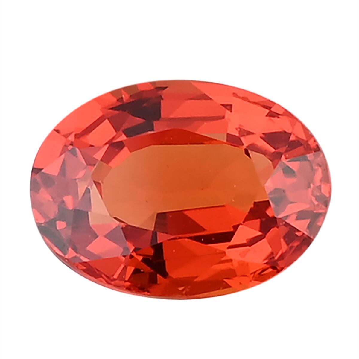 AAAA Sunset Sapphire (Ovl 8x6 mm) 1.25 ctw