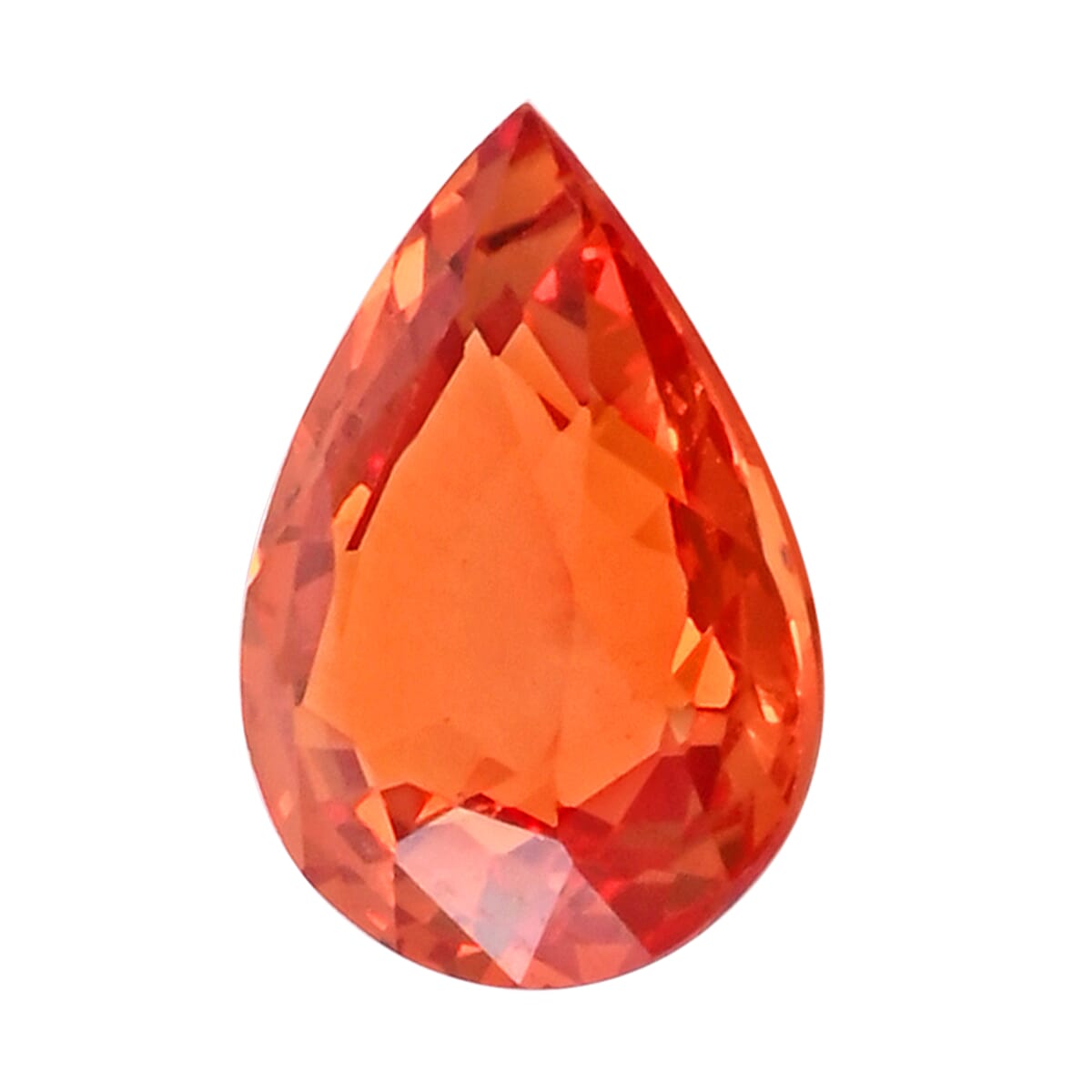 AAAA Sunset Sapphire (Pear 8x6 mm) 1.25 ctw
