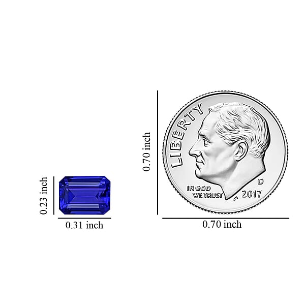 AAAA Tanzanite (Oct 8x6 Mm) 1.60 Ctw