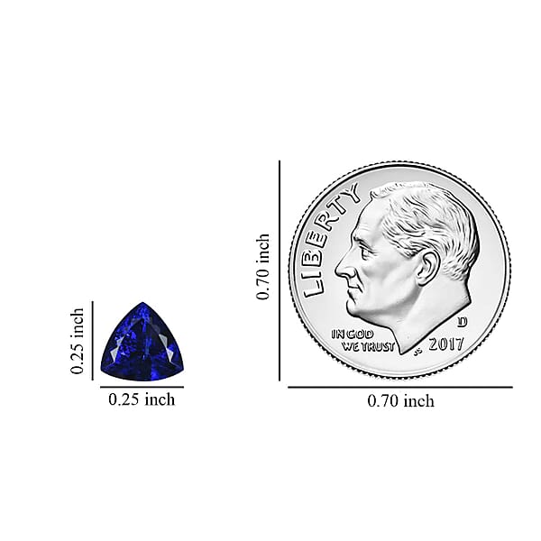 AAAA Tanzanite (Trl 6.5 Mm) 1.00 Ctw