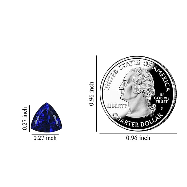 AAAA Tanzanite (Trl 7 Mm) 1.00 Ctw