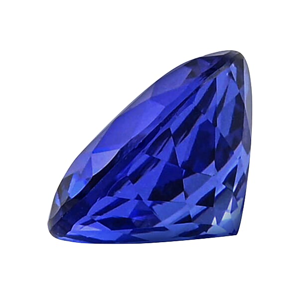 AAAA VIVID Tanzanite (Rnd 7 Mm) 1.30 Ctw