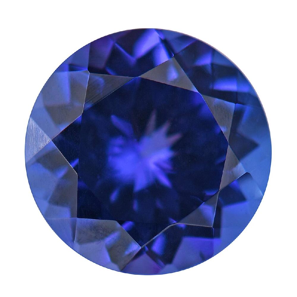 AAAA VIVID Tanzanite (Rnd 7 mm) 1.30 ctw