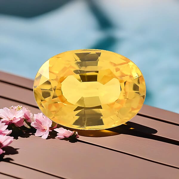 AAAA Yellow Sapphire (Ovl 7x5 Mm) 0.80 Ctw