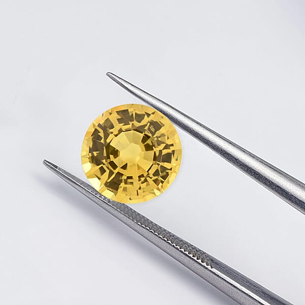 AAAA Yellow Sapphire (Rnd 5.5 Mm) 0.75 Ctw