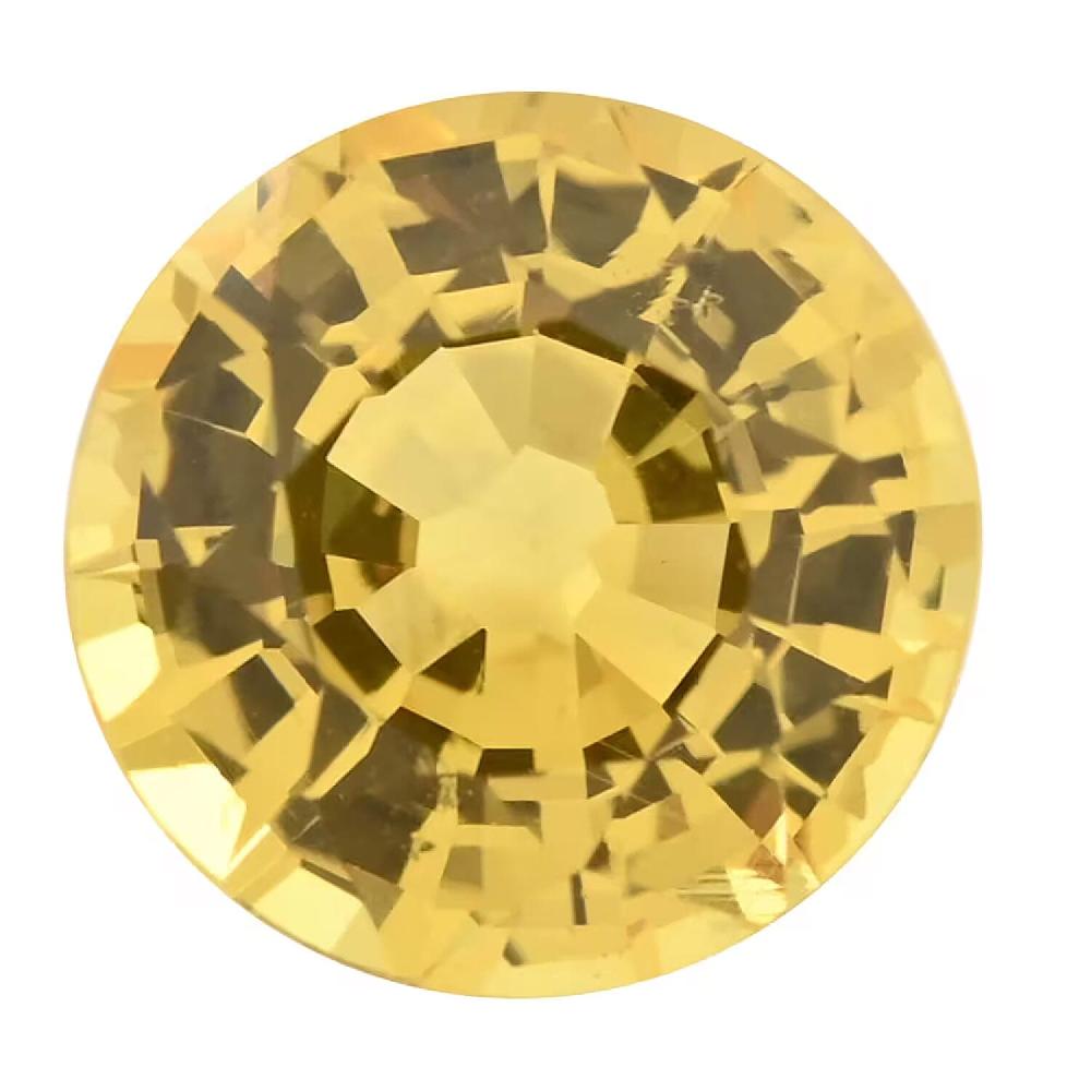 AAAA Yellow Sapphire (Rnd 5.5 mm) 0.75 ctw