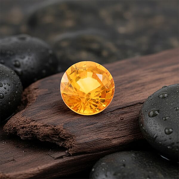 AAAA Yellow Sapphire (Rnd 5 Mm) 0.60 Ctw