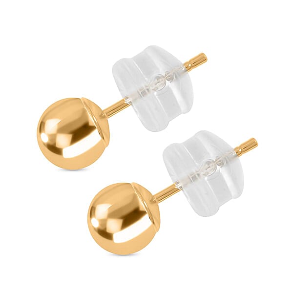 Ball Stud 3mm Earrings In 14K Yellow Gold