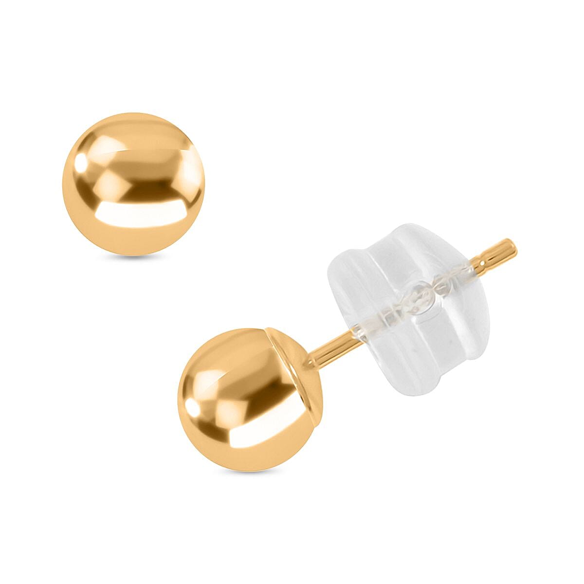 Ball Stud 3mm Earrings in 14K Yellow Gold