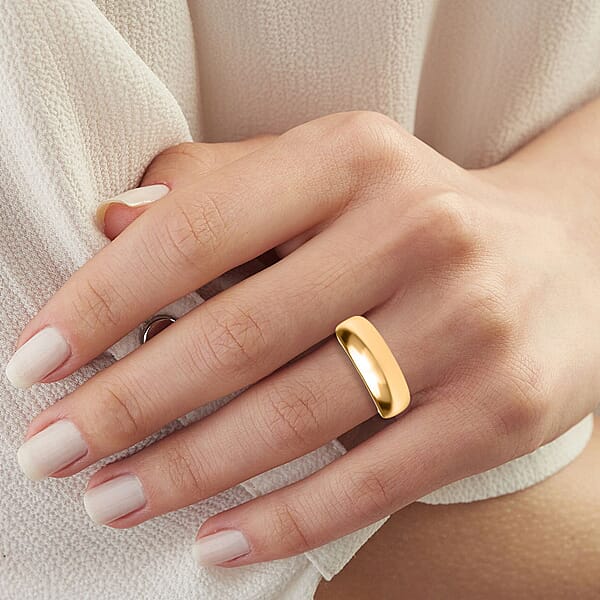 Band Ring In 24K Yellow Gold 1.48 Grams
