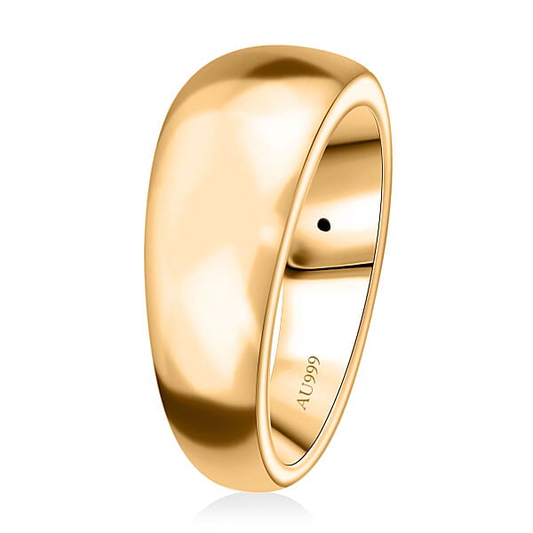 Band Ring In 24K Yellow Gold 1.48 Grams