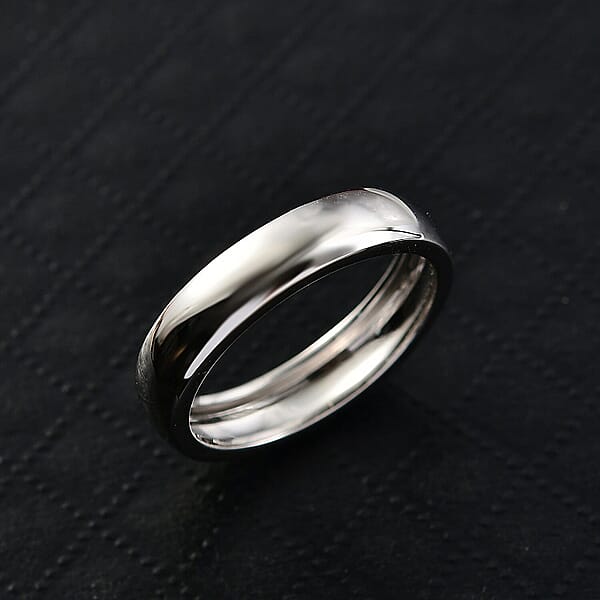 Band Ring In 950 Palladium 3.34 Grams