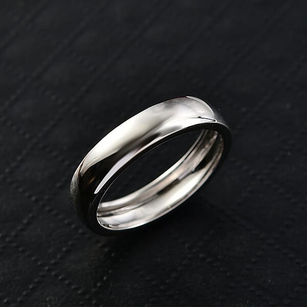 Band Ring In 950 Palladium 3.34 Grams
