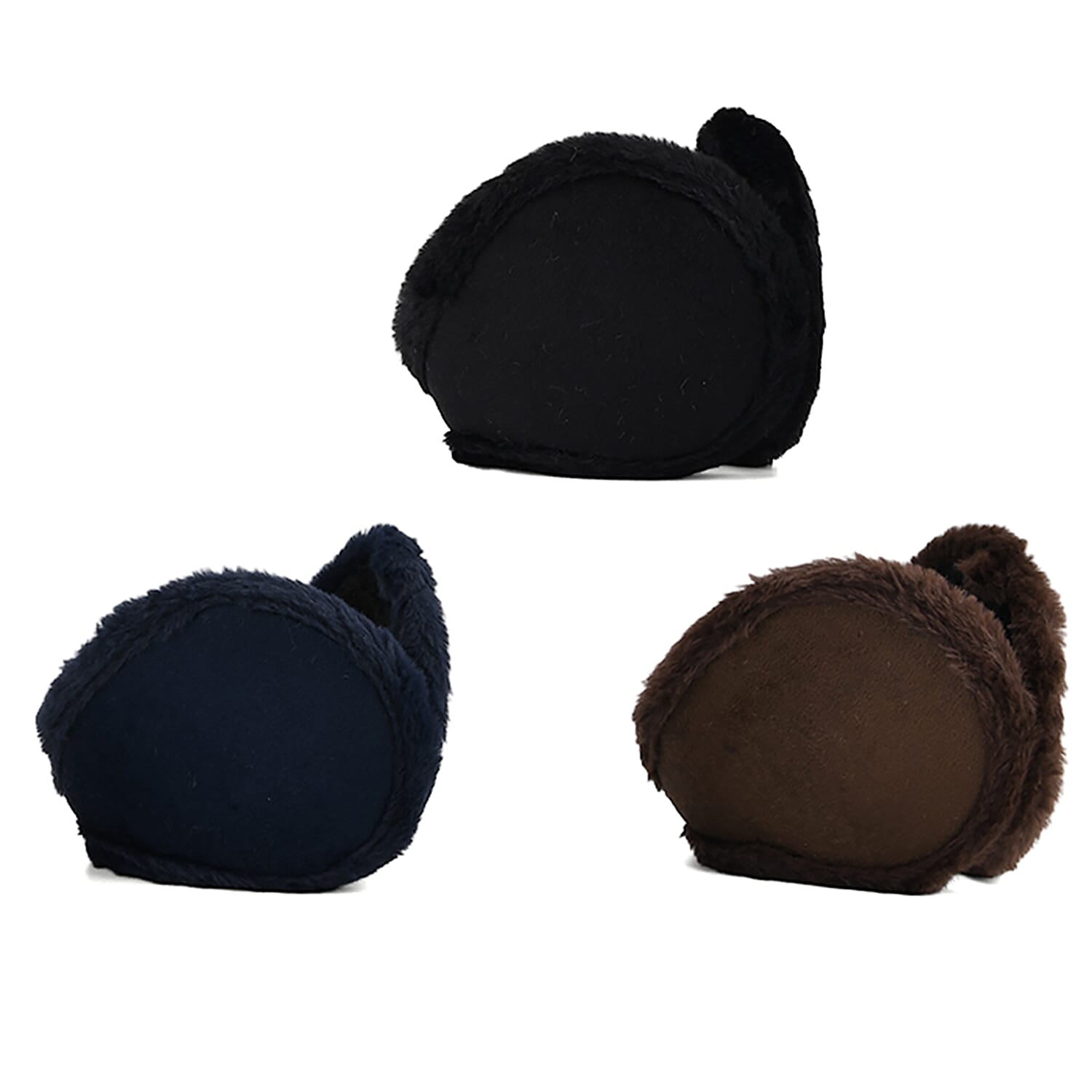 Black Navy and Brown Set of 3pcs Ear Pad