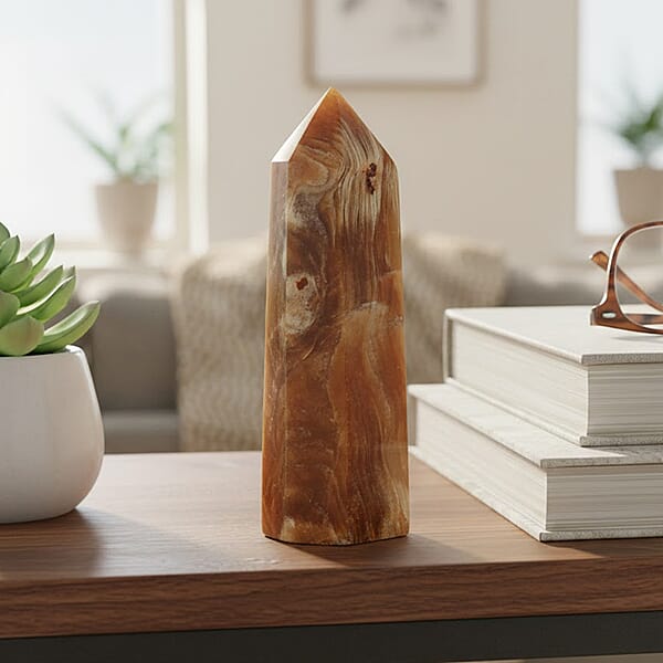 Calcite Brown Prism Tower -Medium 417ctw