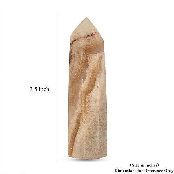 Calcite Brown Prism Tower -Small 361ctw