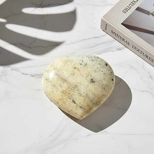 Calcite Yellow Heart Shape -Medium 843ctw