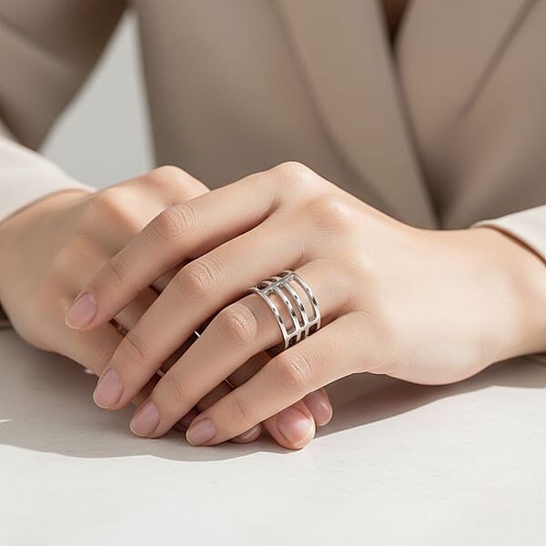 Calvin Klein Draw Ring In Stainless Steel