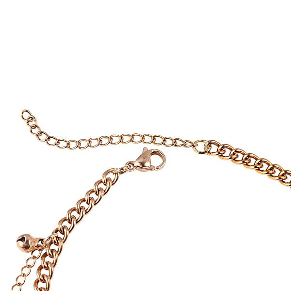 Charm Anklet In Goldtone (9-11 In)