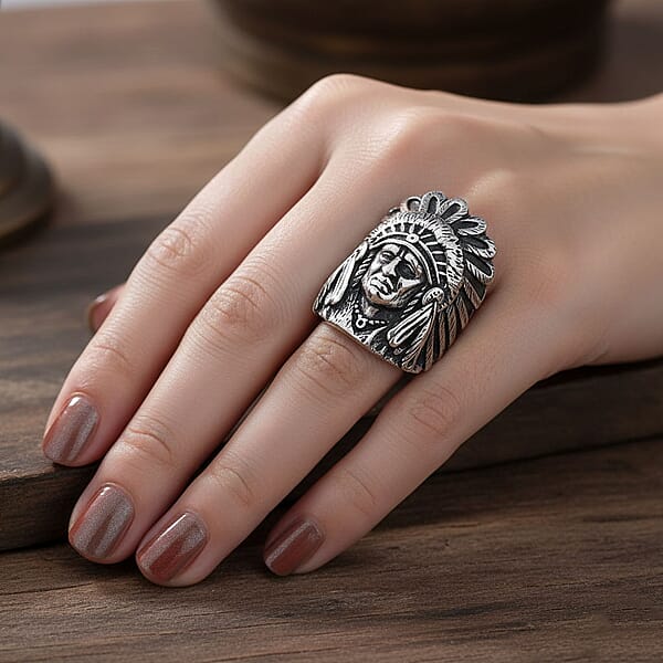 Chief Men's Ring In Stainless Steel