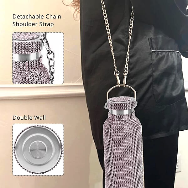 Crystal Double Walled Steel Water Bottle