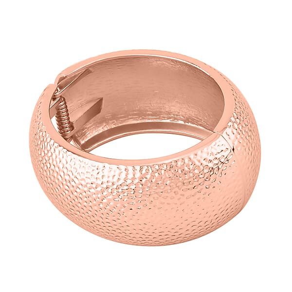 Dome Bangle Bracelet In Rosetone (7.00 In)