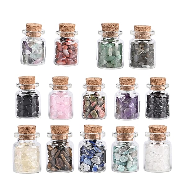 Gemstone Wish Bottles Kit -Multi