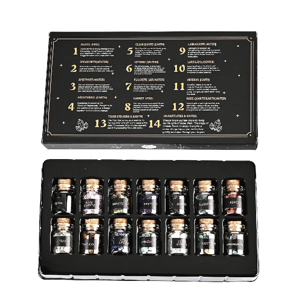 Gemstone Wish Bottles Kit -Multi