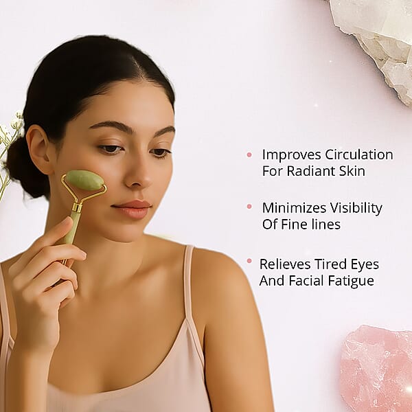 Green Aventurine Eye Mask With Face Roller