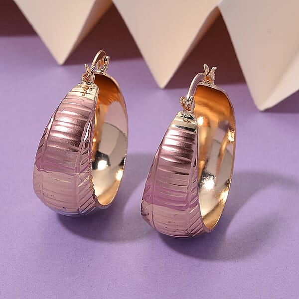 Hoop Earrings In Tritone