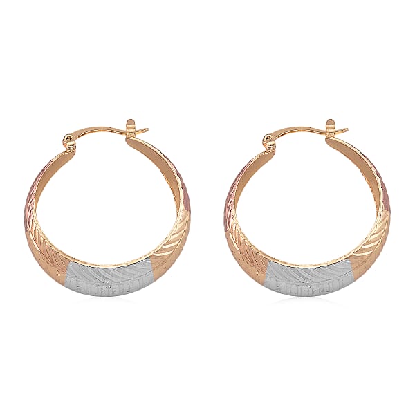 Hoop Earrings In Tritone