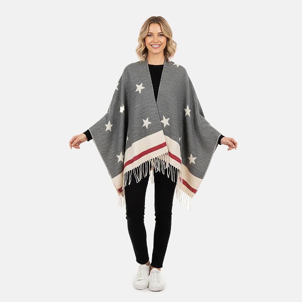 Hurley Beige Americana Knit Ruana