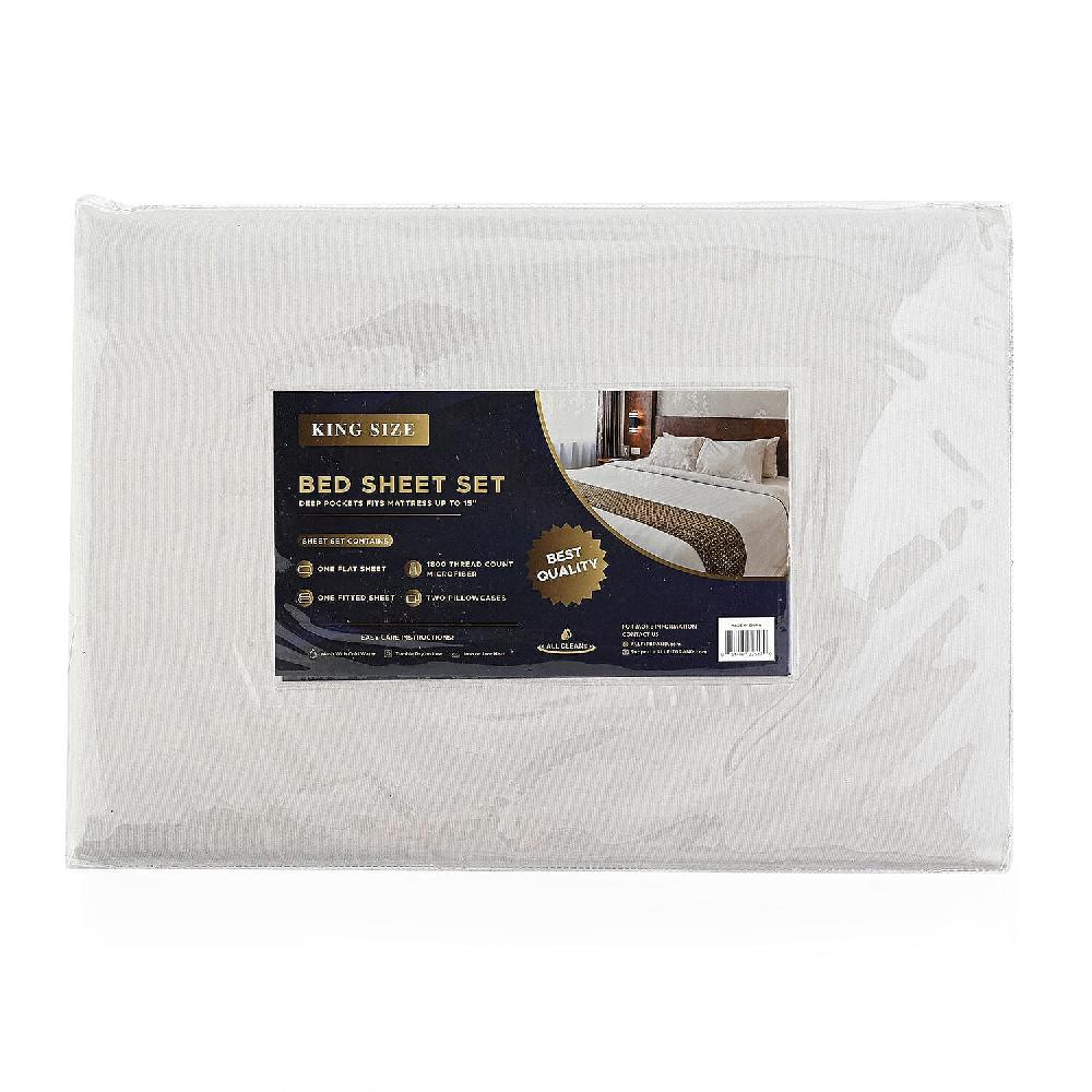 Iman Beige Bed Sheet - King
