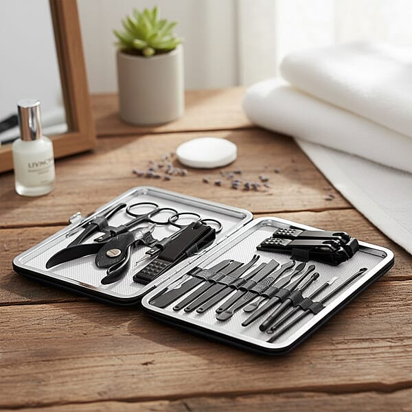 Livmore Black 18 Piece Manicure Set