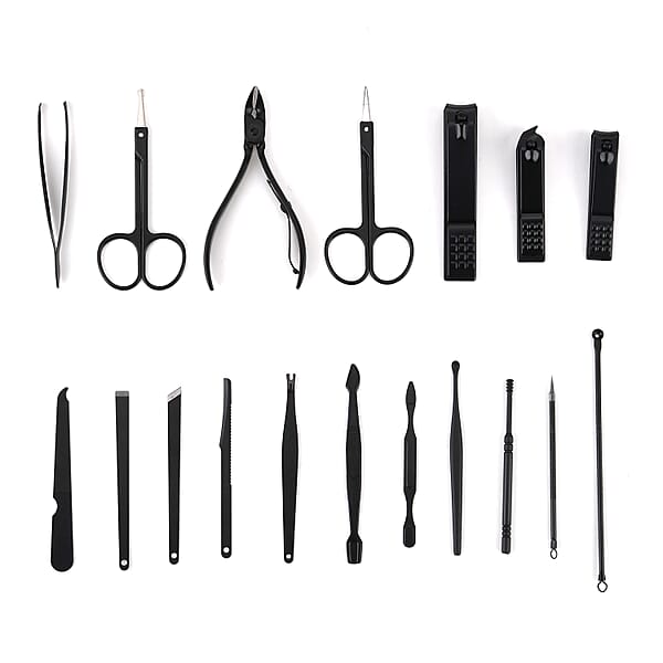 Livmore Black 18 Piece Manicure Set