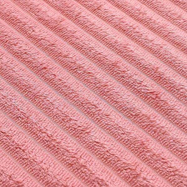 Livmore Pink Jacquard Flannel Blanket