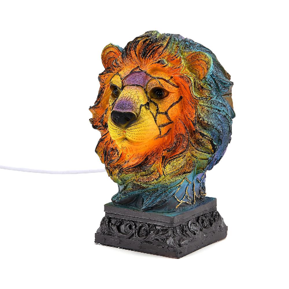 Livmore Resin Lion Shaped Multicolor Light